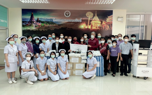 (27-04-63) โครงการช้างเหล็กกระทืบโควิด-19 เฟส 1)ให้รพ.นครพิงค์ จ.เชียงใหม่