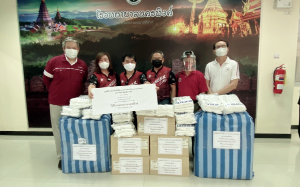 (27-04-63) โครงการช้างเหล็กกระทืบโควิด-19 เฟส 1)ให้รพ.นครพิงค์ จ.เชียงใหม่