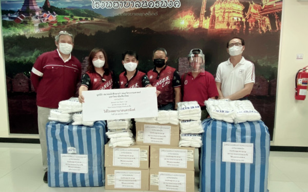 (27-04-63) โครงการช้างเหล็กกระทืบโควิด-19 เฟส 1)ให้รพ.นครพิงค์ จ.เชียงใหม่