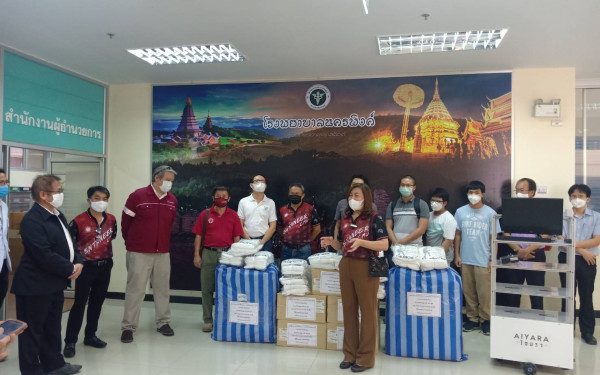 (27-04-63) โครงการช้างเหล็กกระทืบโควิด-19 เฟส 1)ให้รพ.นครพิงค์ จ.เชียงใหม่