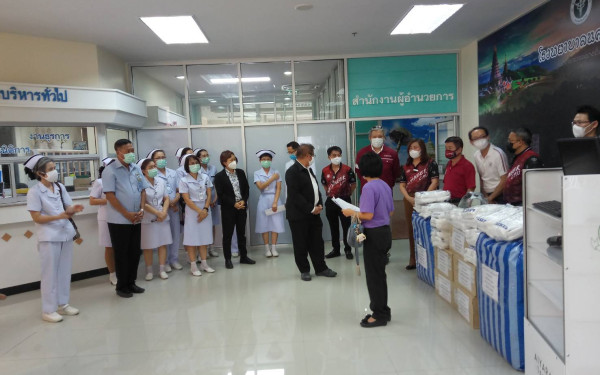 (27-04-63) โครงการช้างเหล็กกระทืบโควิด-19 เฟส 1)ให้รพ.นครพิงค์ จ.เชียงใหม่