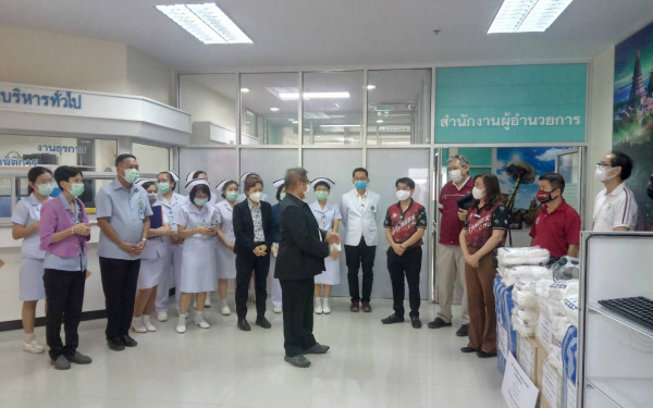 (27-04-63) โครงการช้างเหล็กกระทืบโควิด-19 เฟส 1)ให้รพ.นครพิงค์ จ.เชียงใหม่