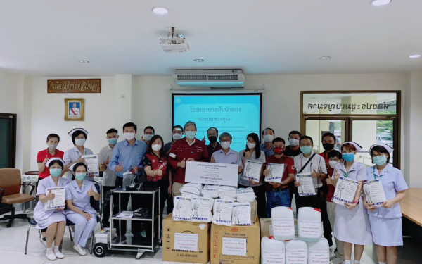 (13-05-63) โครงการช้างเหล็กกระทืบโควิด-19 ณ รพ.สันป่าตอง