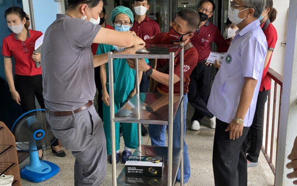 (13-05-63) โครงการช้างเหล็กกระทืบโควิด-19 ณ รพ.สันป่าตอง