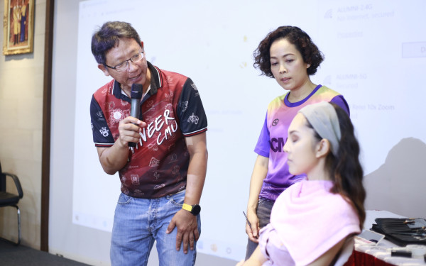 19.07.63 ภาพกิจกรรม Workshop เรียนการแต่งหน้าเพื่อส่งเสริมบุคลิกภาพและโหงวเฮง ครั้งที่ 2