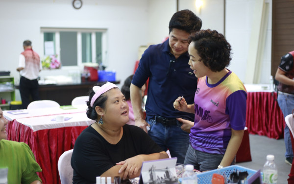 19.07.63 ภาพกิจกรรม Workshop เรียนการแต่งหน้าเพื่อส่งเสริมบุคลิกภาพและโหงวเฮง ครั้งที่ 2